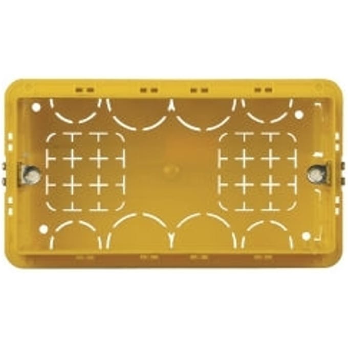 Bticino 4 Module Vierkante Gele Inbouwdoos 130x71x52mm - BT504E [2 stuks]