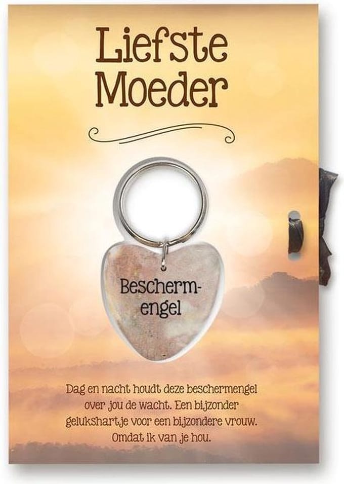 Gelukshart Sleutelhanger Giftcard Liefste  Moeder