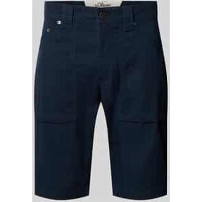 regular fit cargoshorts van katoenmix