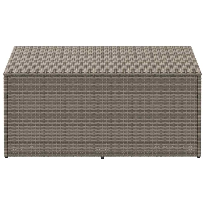 vidaXL - Tuinbox - 110x50x58 - cm - poly - rattan - grijs