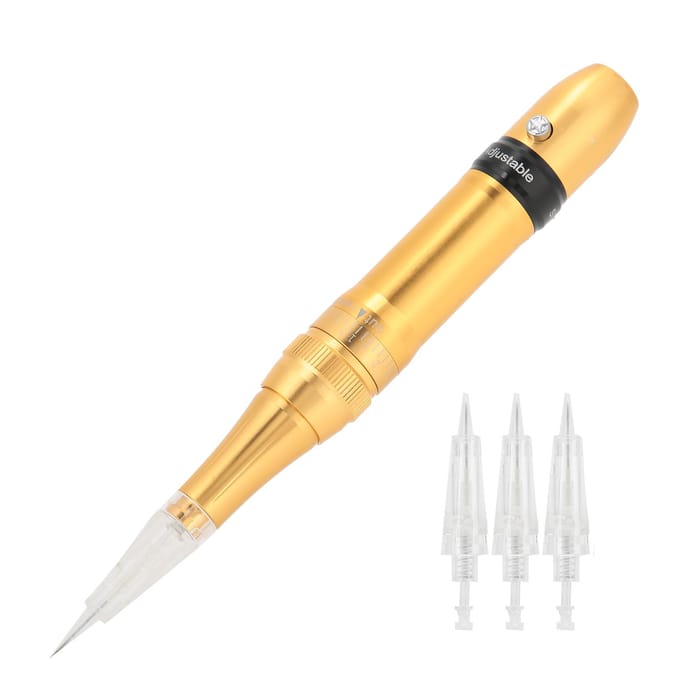 Microblading Pen Semi-Permanente Wenkbrauw Lip Eyeliner Tattoo Machine Apparaat US Plug beige