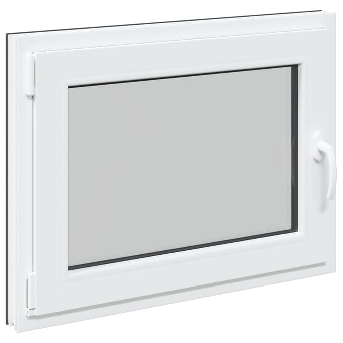 vidaXL - Kleur - binnenkant - kelderraam - Wit - RISOR - 80 - x - 70 - cm