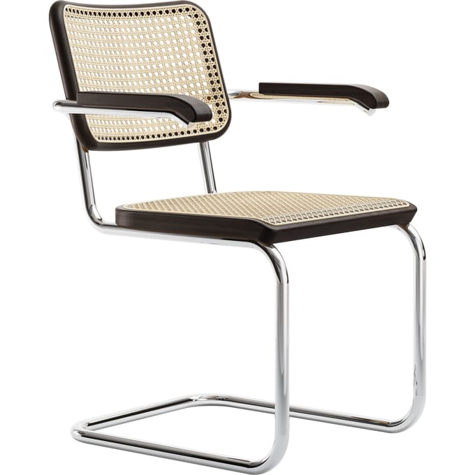Thonet S 64 V Stoel - Beuken donkerbruin gebeitst (TP 89)