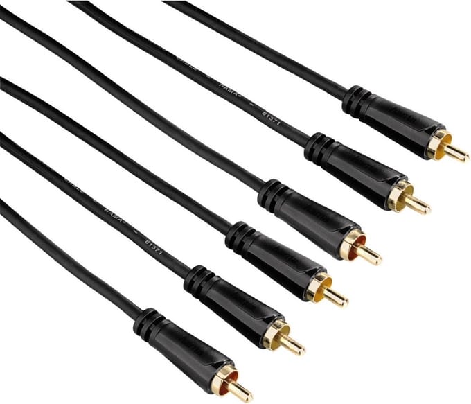 Hama audio/video kabel 3 cinch Gold 3M, 3 ster