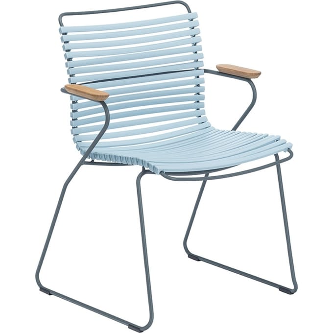 HOUE Bundel 4x CLICK Eetkamerstoel met lage rugleuning - blauw