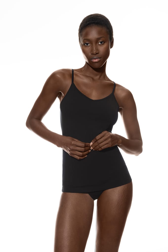 mey Damen Top Met Spaghettibandjes Serie Comfort Cotton