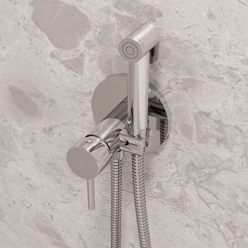 Steinberg 100 - Inbouw bidetkraan, met douche en inbouwdeel, chroom 100 1350