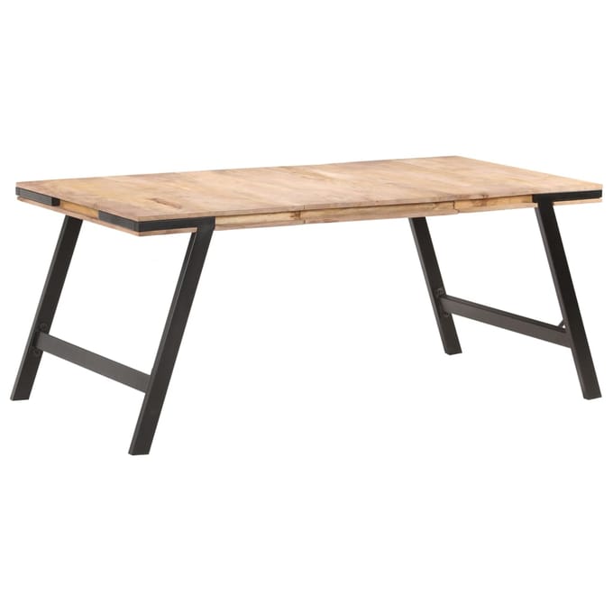 vidaXL - Eettafel - 180x90x76 - cm - massief - mangohout