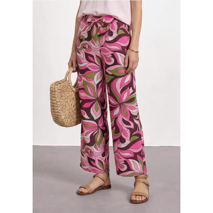 7/8 broek met wijde pijpen in Loose Fit