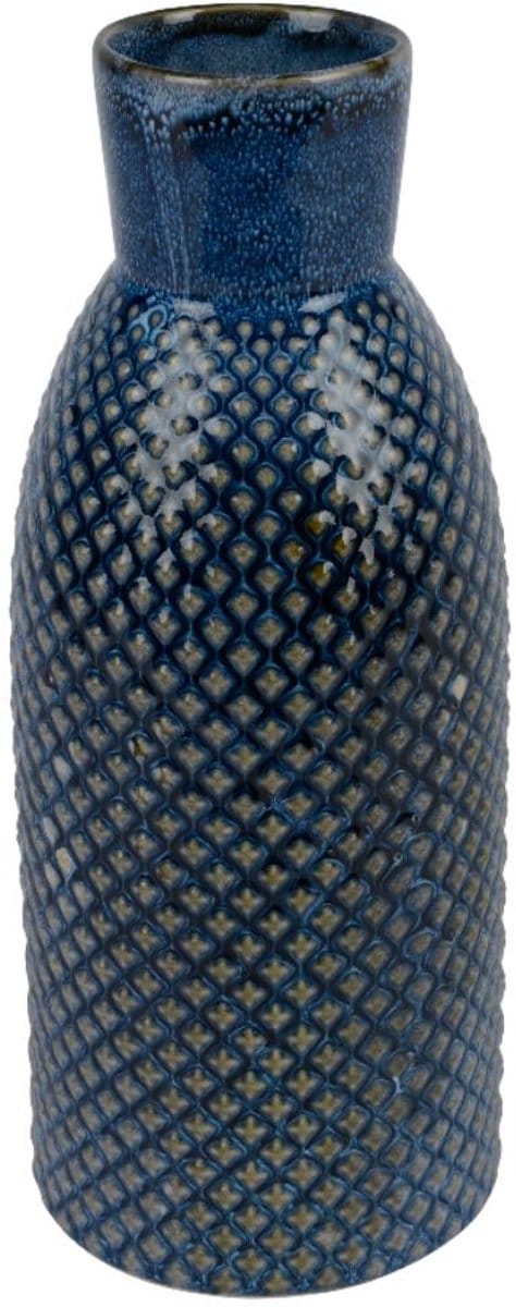 Vaas porselein H26.5cm blauw