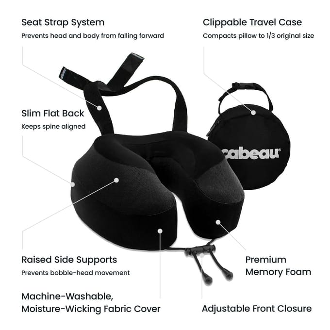 Cabeau Evolution S3 Reiskussen - JetBlack black