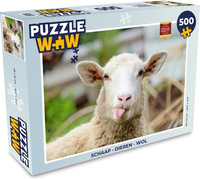 Puzzel Schaap - Dieren - Wol - Legpuzzel - Puzzel 500 stukjes