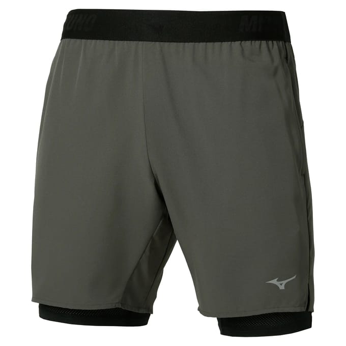 2 in 1 shorts Mizuno Core 7"