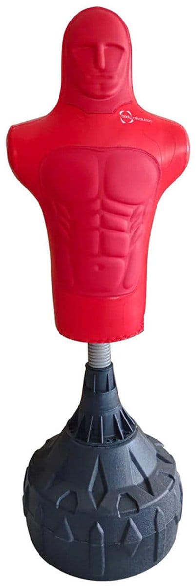 Vrijstaande bokspop - rood - medium - schuim met hoge dichtheid