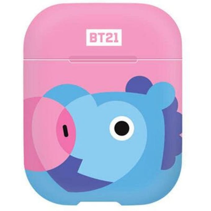 Étui Rigide BT21 pour Airpods (MANG), BTS, K-POP, Idol pink