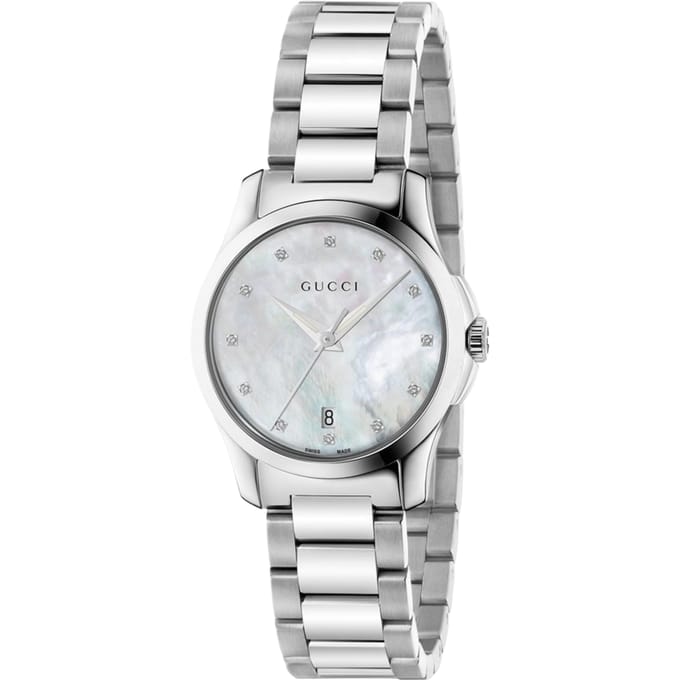 Gucci G-Timeless Dameshorloge met Moeder van Parel Wijzerplaat