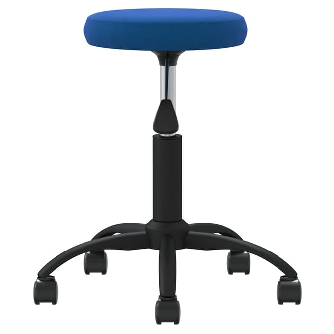 vidaXL - Massagekruk - fluweel - blauw