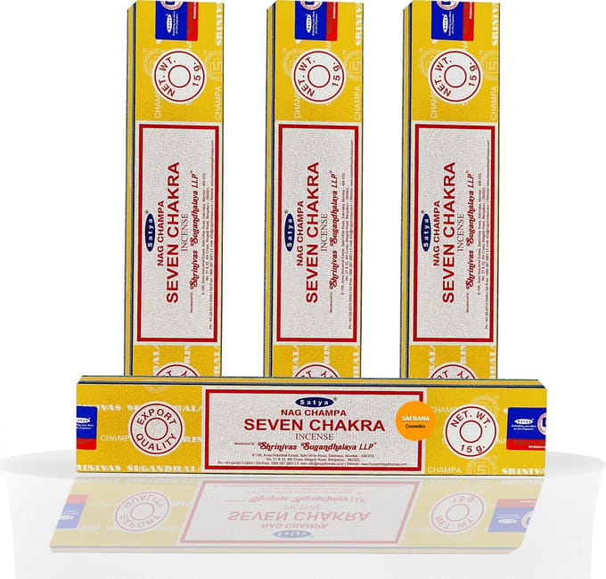 Wierookstokjes Satya Seven Chakra (los pakje van 15 gram)