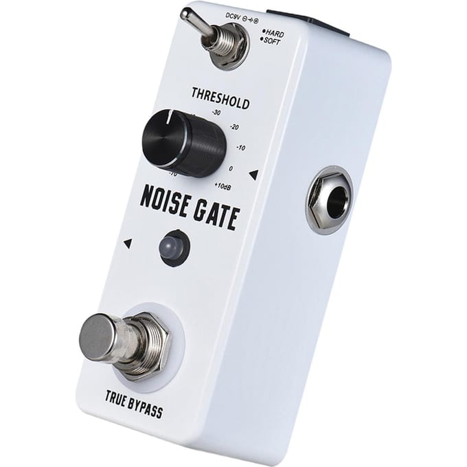 Rowin Noise Gate Ruisreductie Gitaareffectpedaal 2 Modi Aluminiumlegering Behuizing True Bypass white