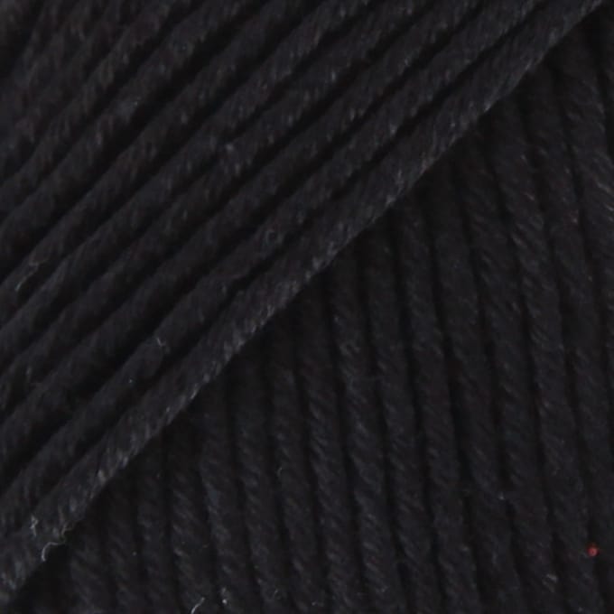 DROPS Muskat Uni Colour - 17 zwart - Katoen Garen