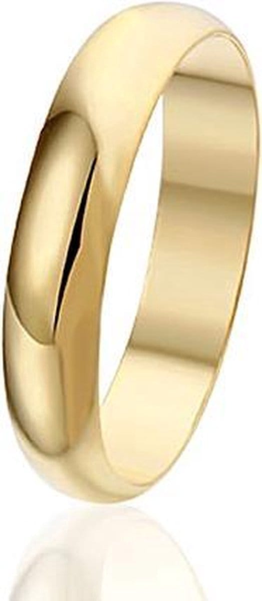 Montebello Ring Trouw - 925 Zilver Verguld - Trouw - 4mm - Maat 24,25-76mm