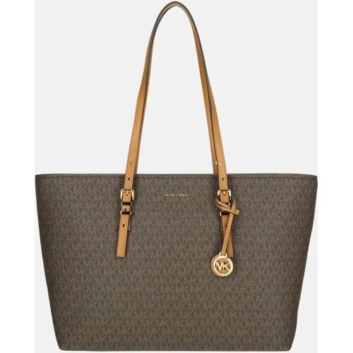 Michael Kors Quinn Large Tote Bag Dames Schoudertas - Bruin - One Size