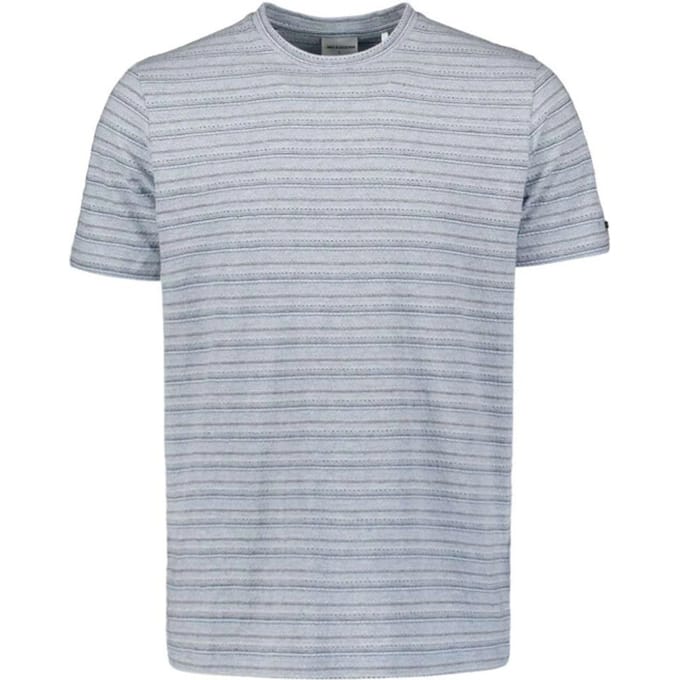 No Excess T-shirt crewneck jacquard stripes ice
