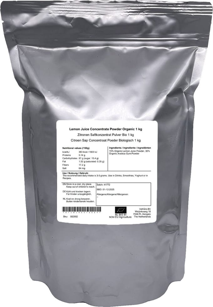 Citroen Sap Concentraat Poeder - 1 Kg - Holyflavours