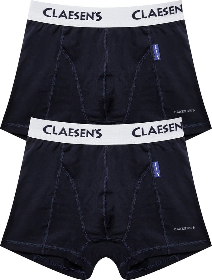 Claesen's® - Jongens Boxershorts 2-pack Navy - Navy - 95% Katoen - 5% Lycra