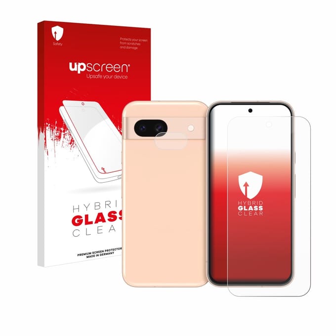 upscreen - Screenprotector voor Google Pixel 8a (Voor+Camera) - Folie Beschermfolie Beschermglas transparant