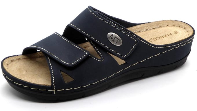 Marco Tozzi Dames Slipper - 27512-28-805 Blauw - Maat 41
