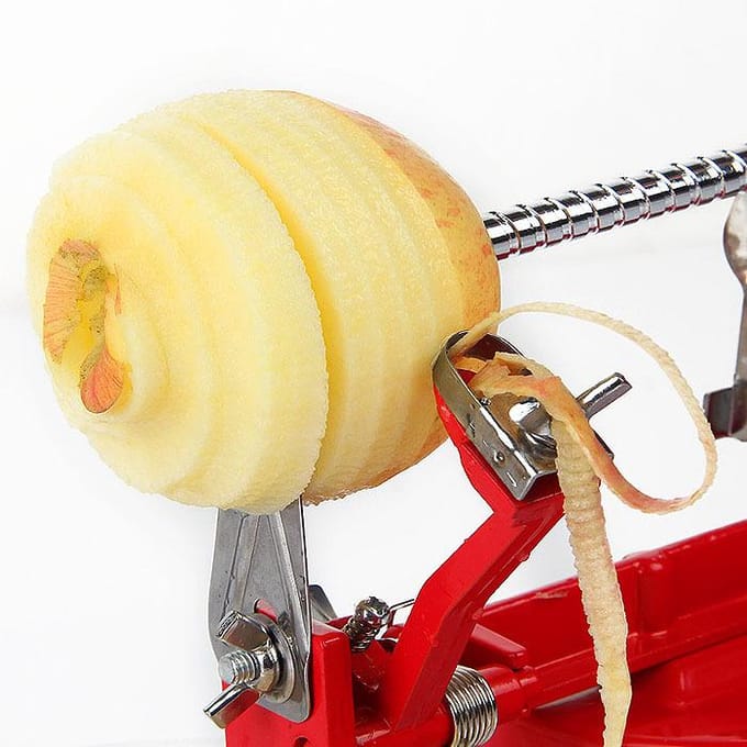 Appelschilmachine Handschilmachine 3-in-1 Schil-fruitschiller Handig rood