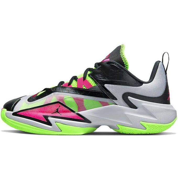 Air Jordan One Take 3 PF Wolfgrijs Roze Prime Heren Sneakers DC7700-002 43 gray