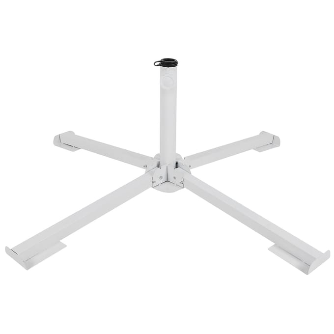 Patio Strand Zonnescherm Basis Standaard Buiten Tuin Draagbare Opvouwbare Paraplubasis white