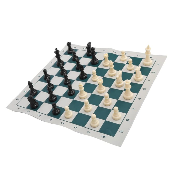 Internationale Standaard Schakspel Set Competitie Grote Plastic Schakset met Schaakbord black