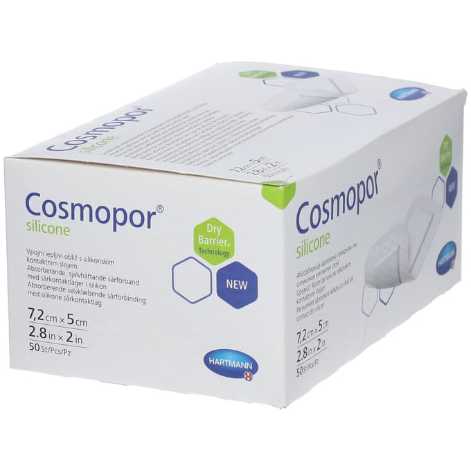 Hartmann Cosmopor® Silicone 7,2 x 5 cm 901100 50 Pleister