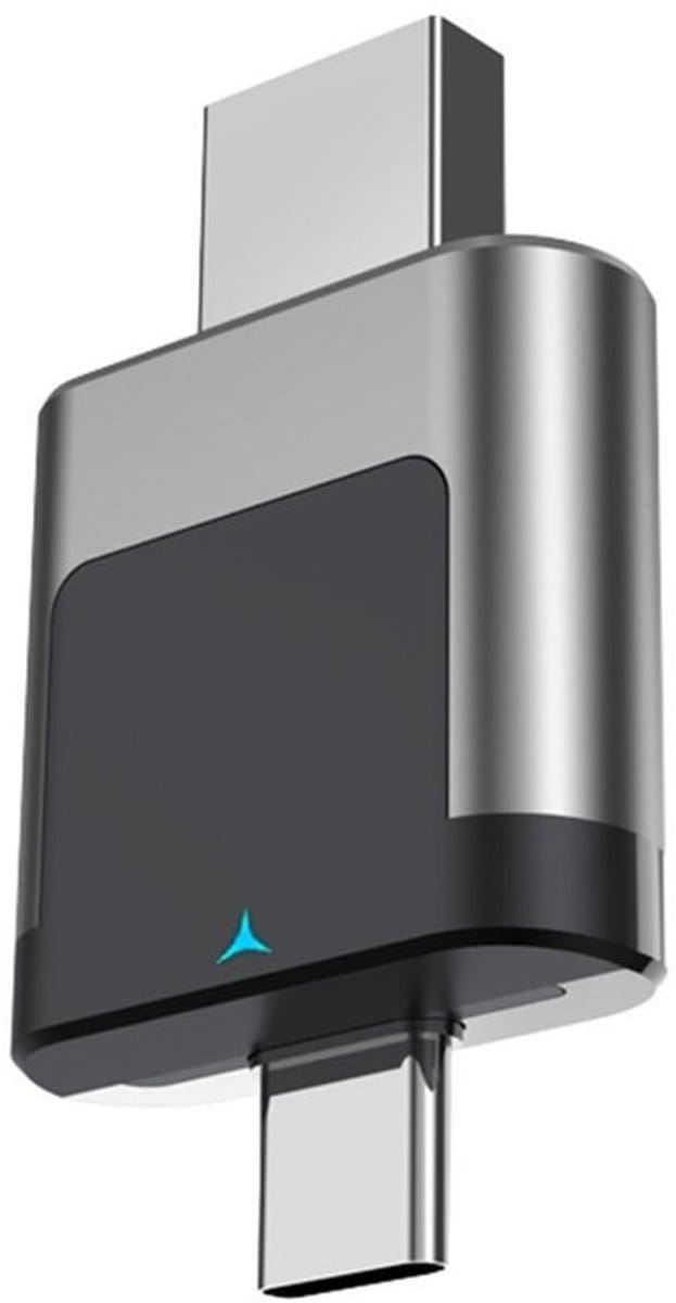 Draadloze Dongle geschikt voor Apple CarPlay en Android Auto Adapter - Bluetooth 5.4 - USB en USB-C - grijs