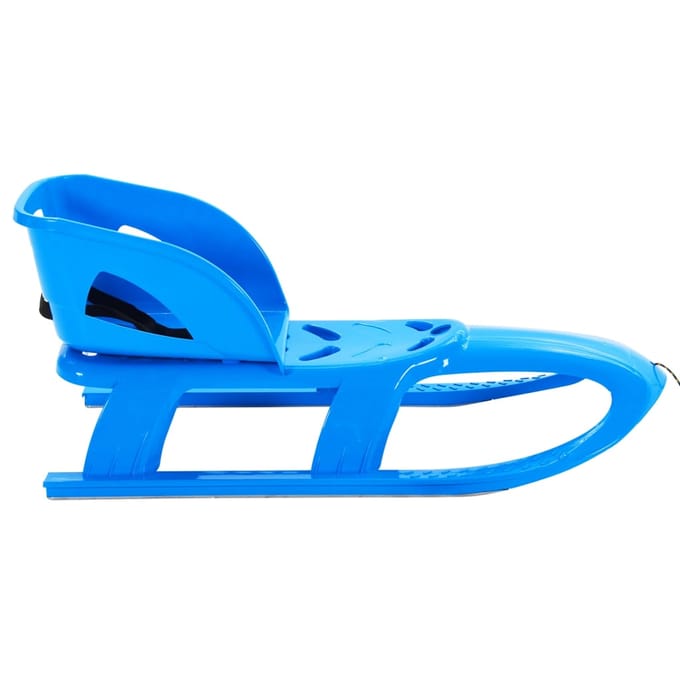 vidaXL - Slee - met - zitje - 102,5x40x23 - cm - polypropeen - blauw