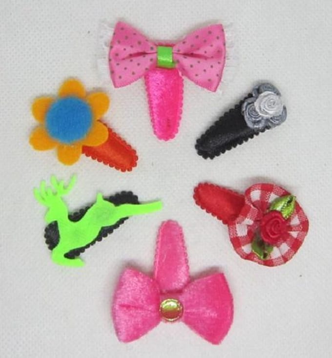 ZoeZo Design - Set van 6 - baby - peuter - haarclips - haarspeldjes - lengte circa 5 cm