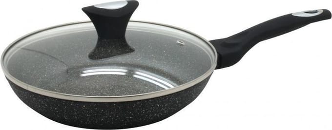 Klausberg 7192 -  koekenpan met deksel - Ø30 cm - Marmer coating - Alle warmtebronnen