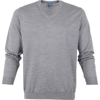 Olymp Trui Merino Grijs - Maat XXL - Heren - Pullovers