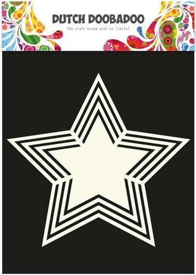 Dutch Doobadoo - Dutch Shape Art - Star 5 point A4