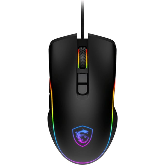 MSI FORGE GM300 - mouse - USB 2.0 - Muis - Optisch - 7 knoppen - Zwart