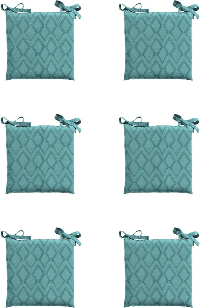 Madison - Zitkussen - Universeel - 6x - 46x46cm - Outdoor Graphic Blue
