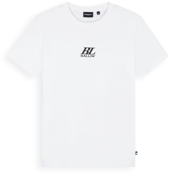 Ballin Amsterdam - Jongens Regular fit T-shirts Crewneck SS - White - Maat 8