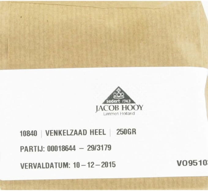 Jacob Hooy Venkelzaad heel 250 Gram