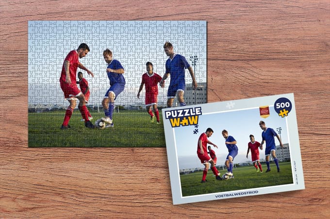 Puzzel Voetbalwedstrijd - Legpuzzel - Puzzel 500 stukjes