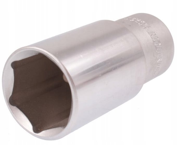 Dopsleutel 1/2" 24mm 6-punts Lang 78mm CrV