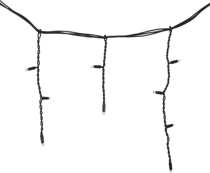 Luca Lighting - Snoer extra Icicle Luca Connect XP lengte 2 meter hoogte 100 cm met 100 lampjes - Warm wit