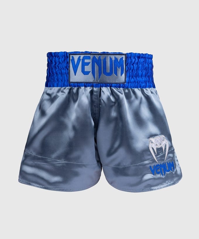 Venum Classic Muay Thai Shorts Grijs Blauw - M